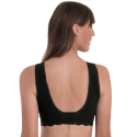 Bralette con coppe imbottite Essential Lace Anita nero