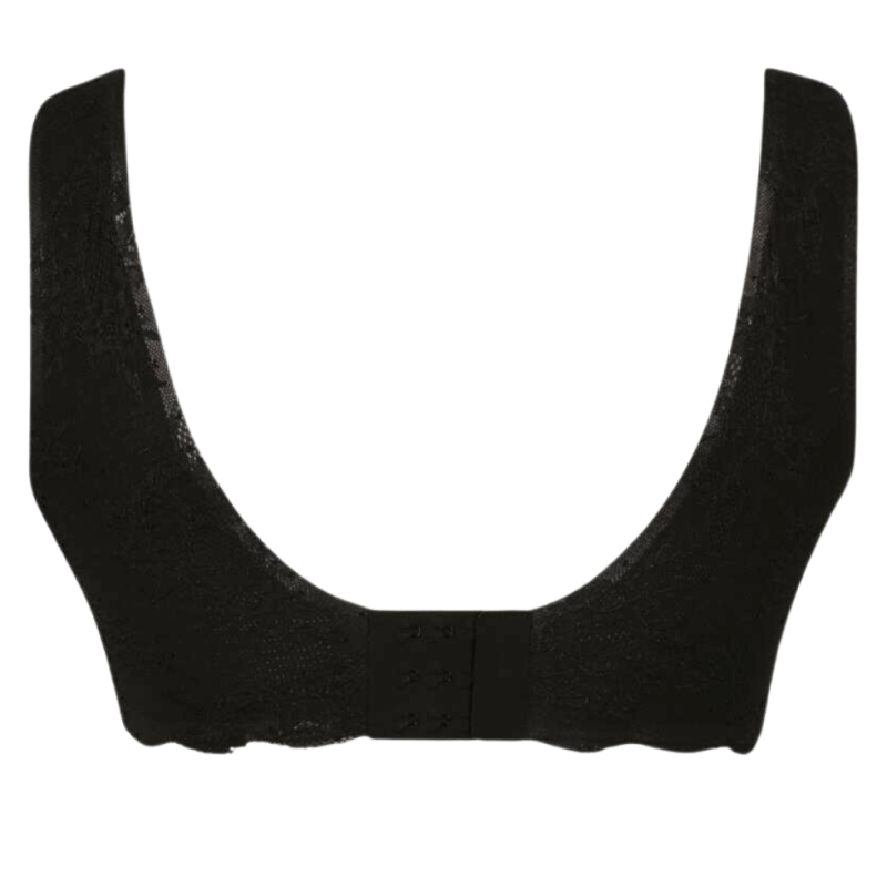 Bralette con coppe imbottite Essential Lace Anita nero