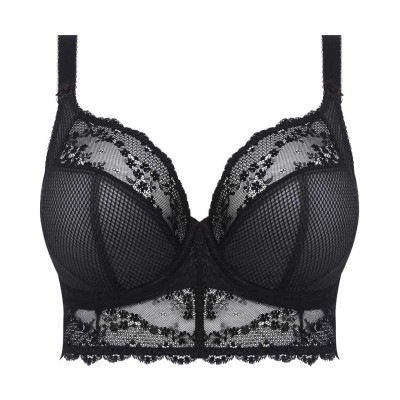 Bralette Elomi Charley nero  -Intimo Curvy