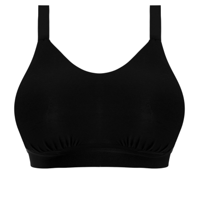 Bralette cotone Downtime  nero di Elomi