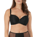 Reggiseno balconcino preformato Ana nero di Fantasie