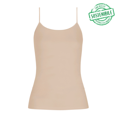 Canotta Mey woman serie Emotion intimo sostenibile cream tan