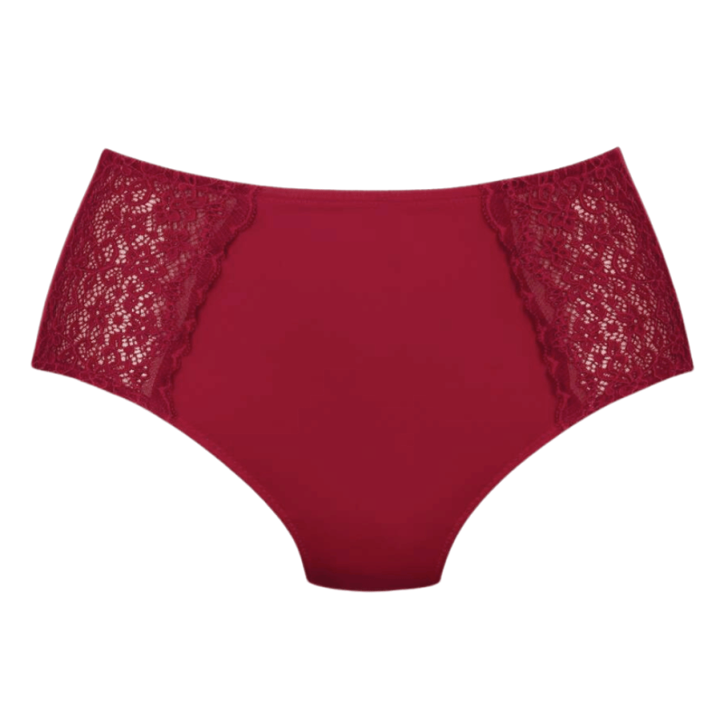 Slip a vita alta Havanna dark red