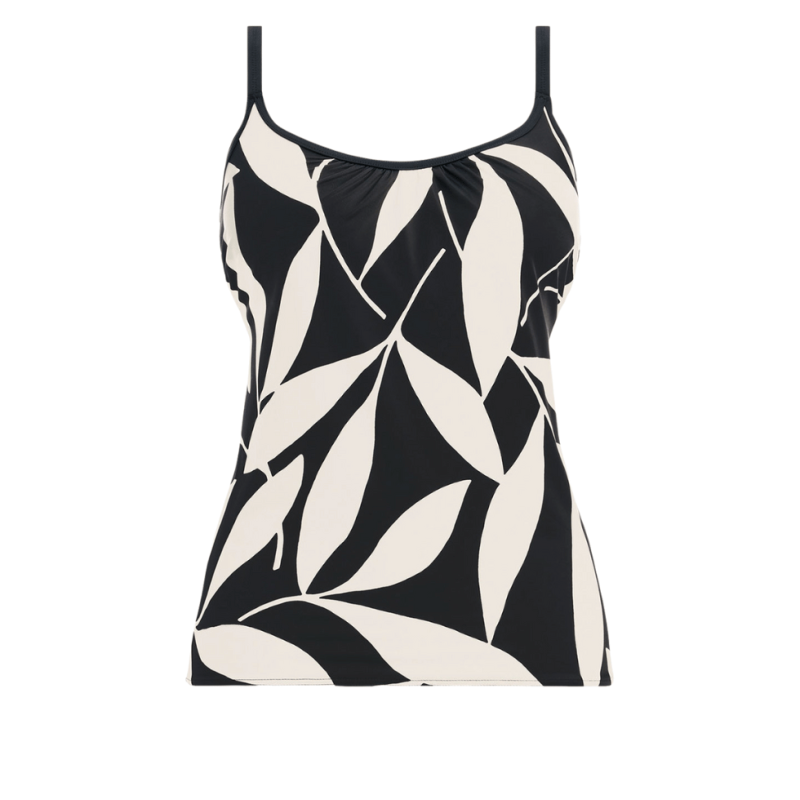 FL-FS500950LAC - Top Tankini con ferretto Ile de Re - nero crema