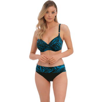 FL-FS502001ZEE- Bikini due pezzi combinato Palmetto Bay coppe grandi - nero blu