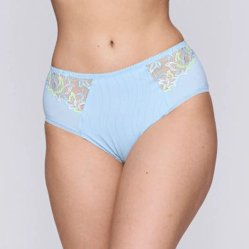 PD-0561816MLY- Slip a vita alta Deauville in pizzo -  Milky Blue
