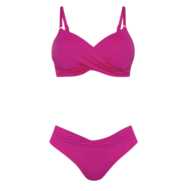 ANI-M56559-1.126 - Costume due pezzi senza ferretto da protesi Liberia - Pink Passion