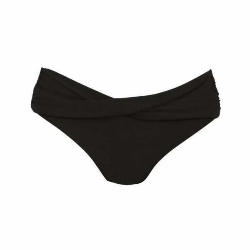 Slip costume intreccio frontale nero