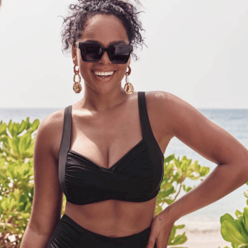 ANI-M48333-1.001- Top Bikini senza ferretto Elle - nero