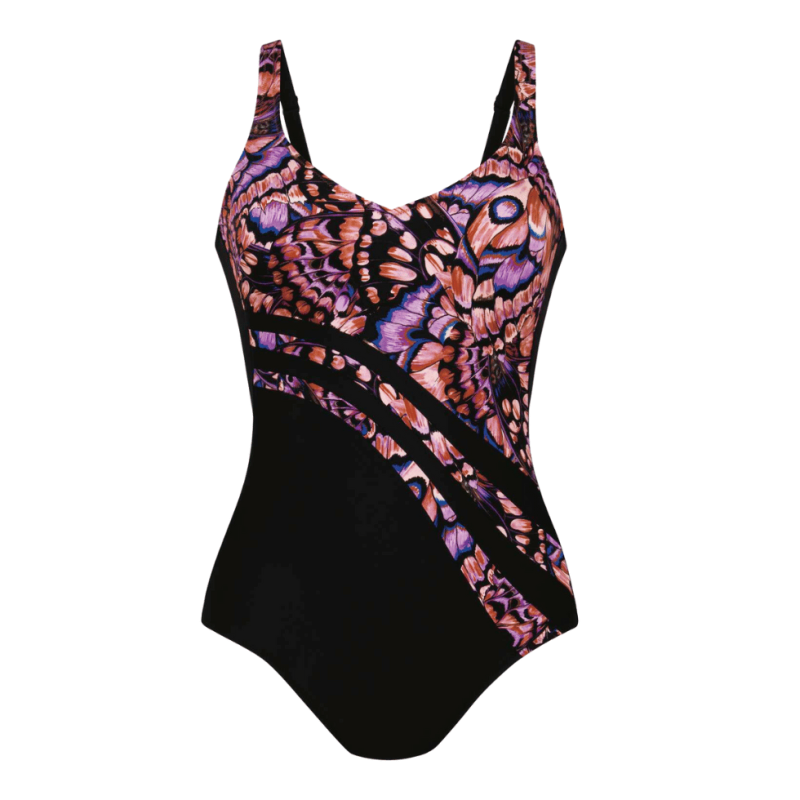 ANI-M57344.767 - Costume Intero senza ferretto Luella per taglie comformate- Retro Butterfly