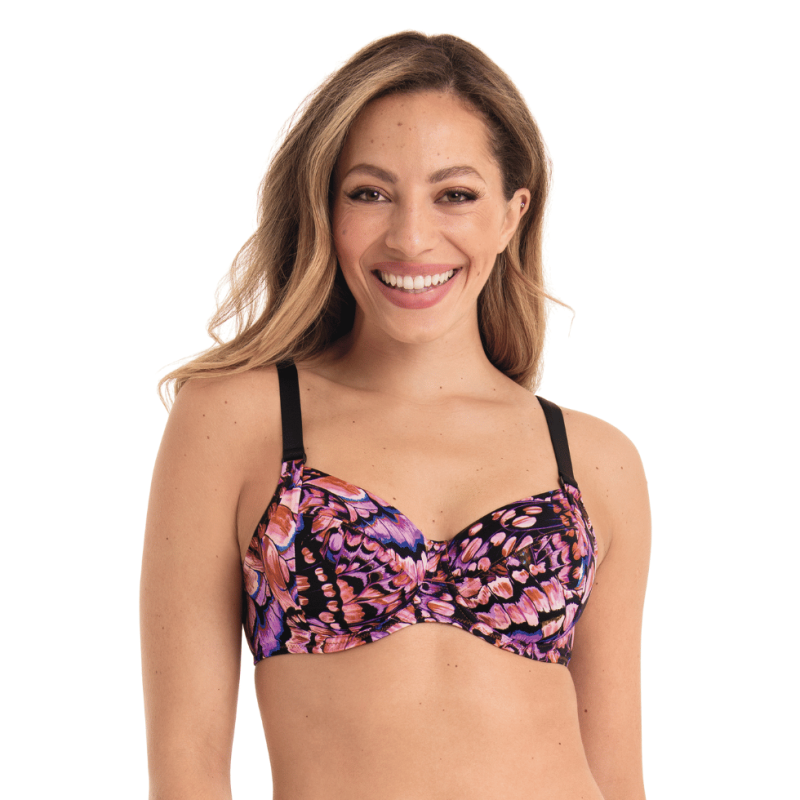 Top Bikini con ferretto smila Retro butterfly