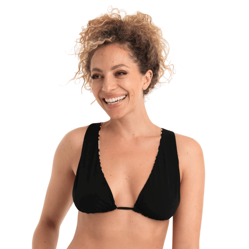 Costume triangolo Luisa reversibile - Pure Flip Rosa Faia