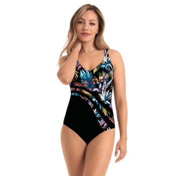 ANI-M57377.815 - Costume Intero senza ferretto Luella per taglie comformate- Night Flowers