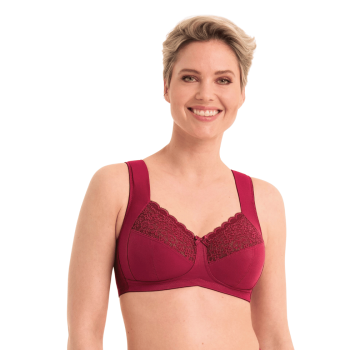 ANI5813.124- Reggiseno Havanna senza ferretto coppe grandi - Dark red