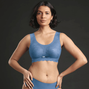 ANI5400.188- Bralette Essential Lace senza ferretto con coppe estraibili - Blue heaven