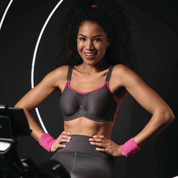 ANI5599.481 - Reggiseno sportivo con ferretto Performance wireX - Antracite/pink