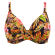 EL-ES802302BLK- Reggiseno bikini coppe grandi Tiger Valley - nero hawaiano
