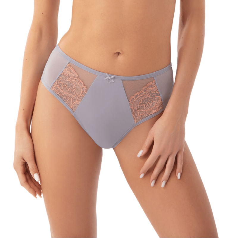 GOR-K909GREY-PERLA-Brasiliana con tulle taglio laser Perla - grigio