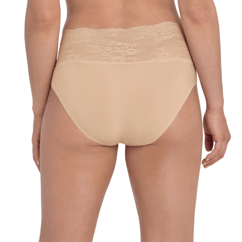 Slip vita alta con pizzo Essential Lace desert