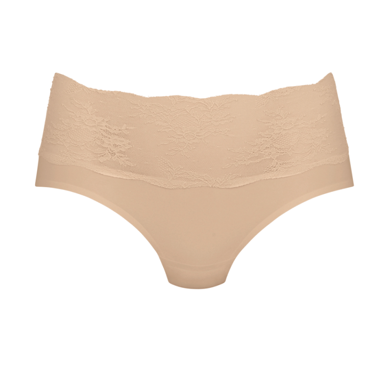 ANI1304.753-Slip Essential Lace vita alta con pizzo invisibili - desert
