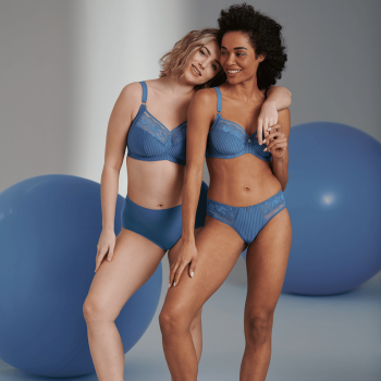 ANI1365.188- Shorty brasiliana Sita tulle con pizzo - blue heaven