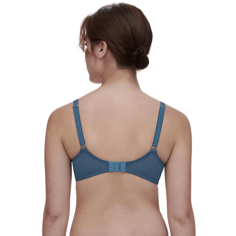 Reggiseno coque Fleurs Signature Chantelle jeans blue denim