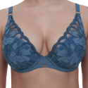 Reggiseno coque Fleurs Signature Chantelle jeans blue denim