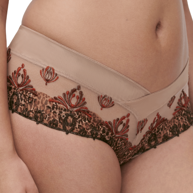 Shorts Champs-Elyseé in pizzo Chantelle feline print
