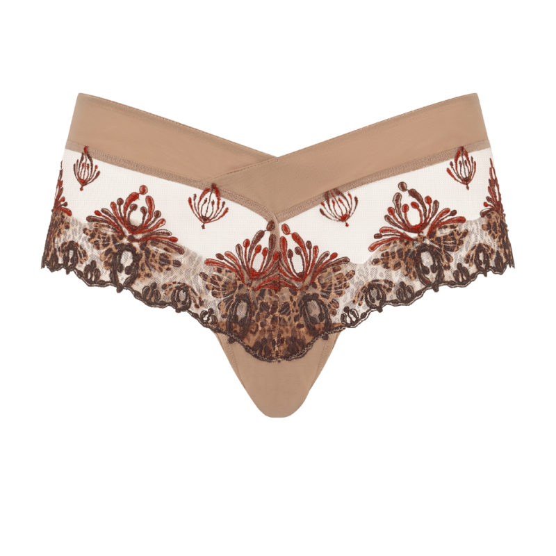 Shorts Champs-Elyseé in pizzo Chantelle feline print
