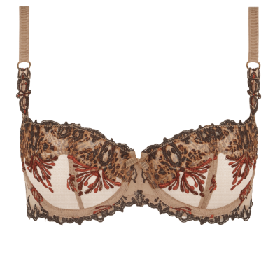 Reggiseno a balconcino Champs-Elysées feline print