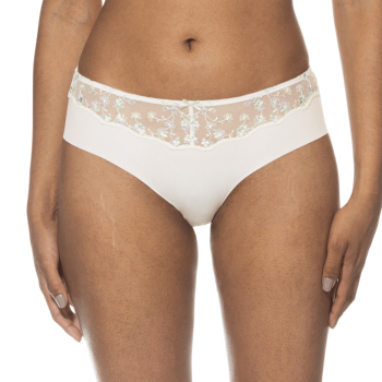 MEY-79442-241- Slip hipster Delightful in pizzo e microfibra taglio laser - Champagner