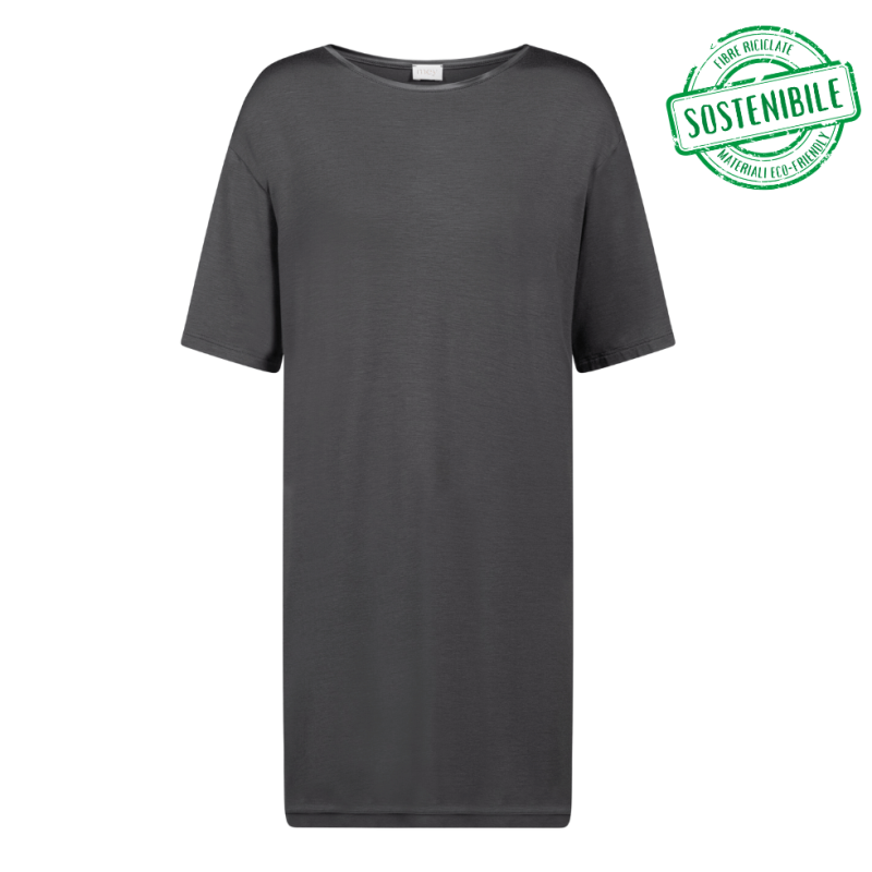 MEY-1230065-515 - Camicia da notte maxi maglia Pure Chic - Thunder Grey