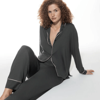 MEY-1240057-515 - Pigiama pantalone e maglia maniche lunghe Pure Chic - Thunder Grey