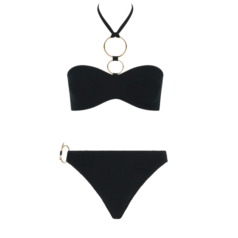 Bikini Eclipse a fascia nero di Chantelle