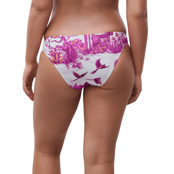 CL-C17UMA-A11-Bikini due pezzi a triangolo Sauvage con monoferretto - white jungle