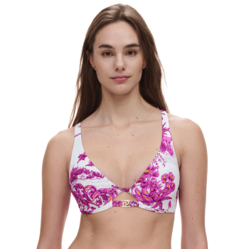 CL-C17UMA-A11-Bikini due pezzi a triangolo Sauvage con monoferretto - white jungle