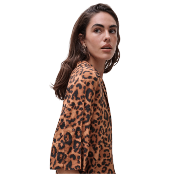 CL-C18SH5-A12- Completo in viscosa due pezzi Explore - wild leopard