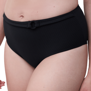 CL-FS63C5-011-Slip bikini a vita alta combinabile Navarino - nero