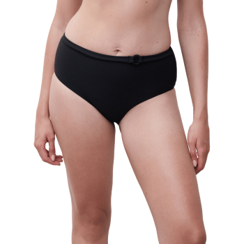 CL-FS63C5-011-Slip bikini a vita alta combinabile Navarino - nero