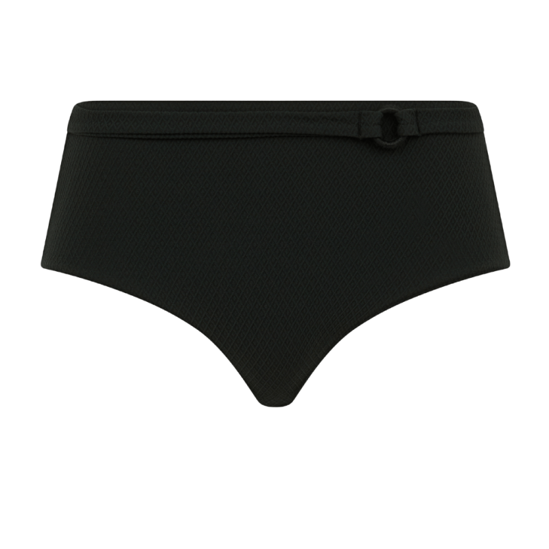 CL-FS63C5-011-Slip bikini a vita alta combinabile Navarino - nero