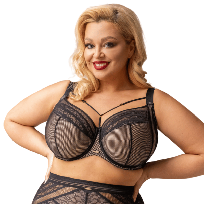 KL-B-HYPNOTIC-SOFTFULLCUP-BLACK - Reggiseno soft con ferretto supporto laterale  - Nero