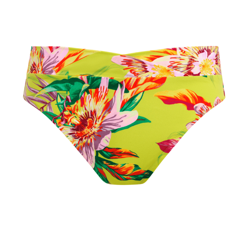 FL-FS505278ZET- Slip bikini combinabile a vita alta Cala Macarella - zest