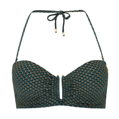 Bikini Reggiseno a fascia Lauren Annadiva Swim serie Chinese Fan