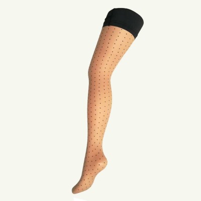 Autoreggente a pois color nudo Gabriella