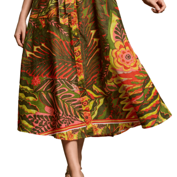 IC-25-101-Maxi Abito svasato in cotone Ivana - multicolor