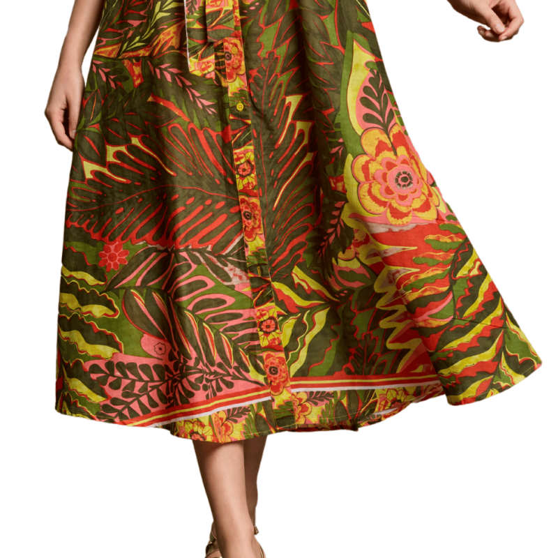 Abito Ivana in cotone multicolor by Iconìque