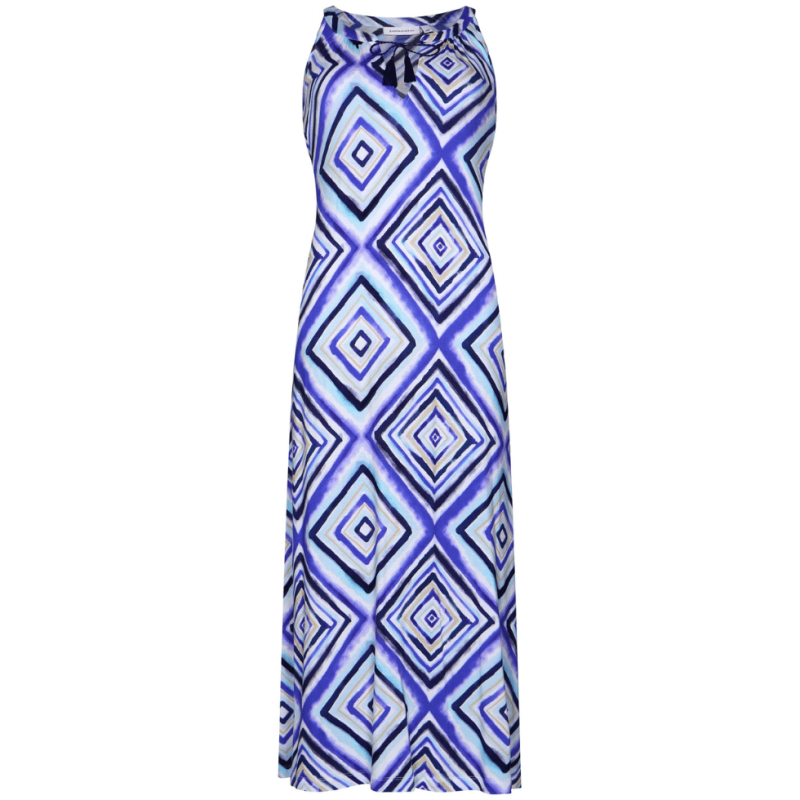 PA-311251-306-3- Abito in viscosa lungo - blu