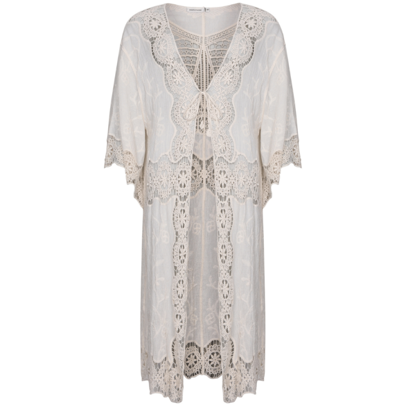 PA-371251-328-1- Copricostume aperto ricamato - beige