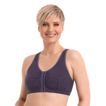 ANI5765X.482- Reggiseno Hazel da protesi senza ferretto aperto davanti - steel grey