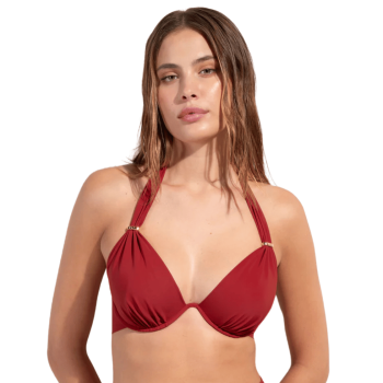 PDS-SG613867D-RED- Bikini triangolo Fabia e slip laccetto Diva - garance red